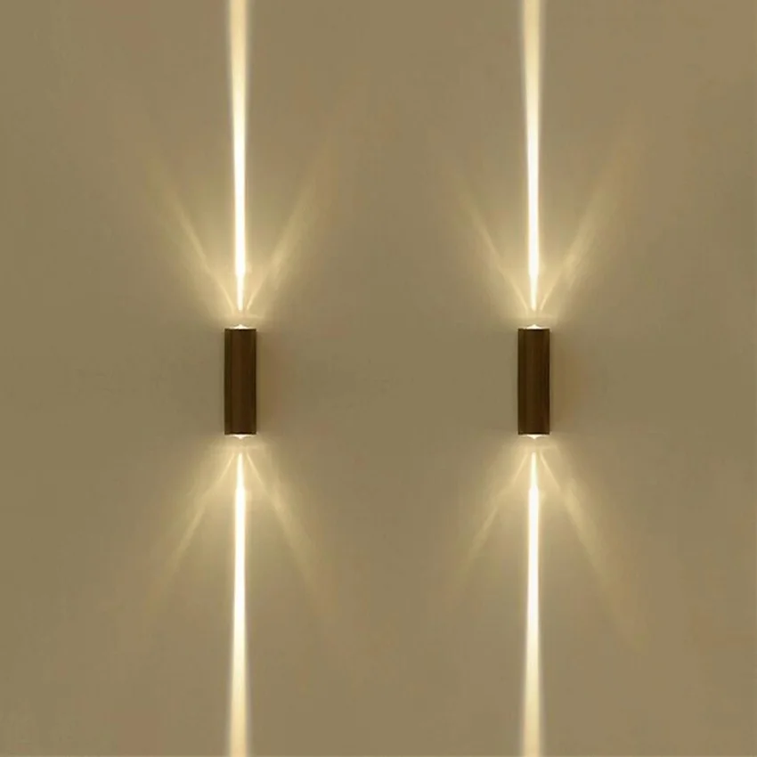 Modern up and down waterproof IP65 wall light outdoor wall lamp 6W for Corridor Porch