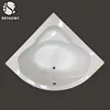 1.3mx1.3m Soaking Function and Clear glass corner bath for South Afraic