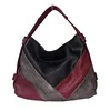 Women Classical Colorblock Hobo Bag Multicolor Handbag and Purses Patchwork Leather Shoulder Bags