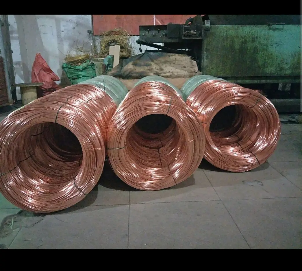 99.99% pure copper rod wire best price astm b359 copper wire 1.5mm 4mm copper steel wire