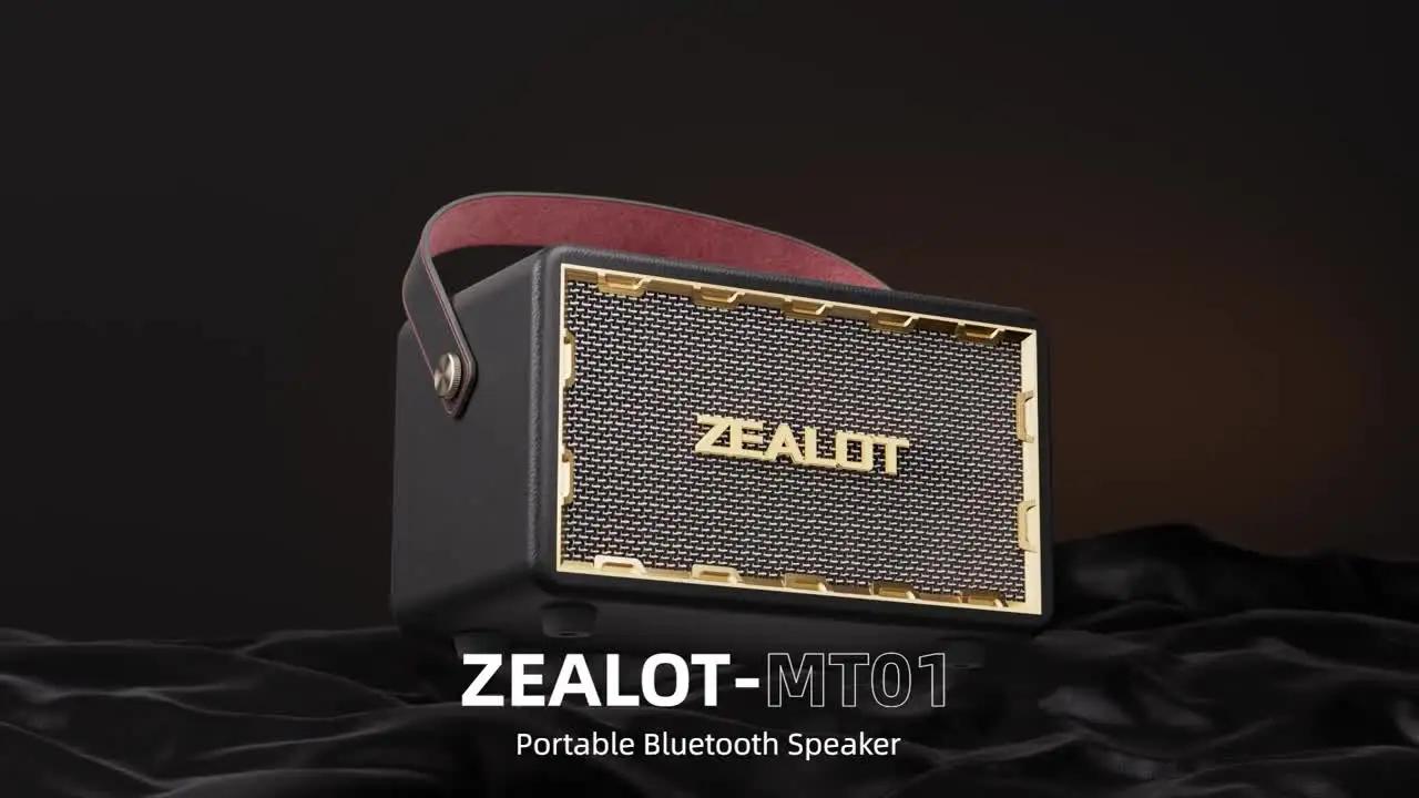 新品未利用　ZEALOT MT01 ワイヤレススピーカー ZEALOT-MT01 60W Wooden 24000mAh Super Loud Bass Vintage