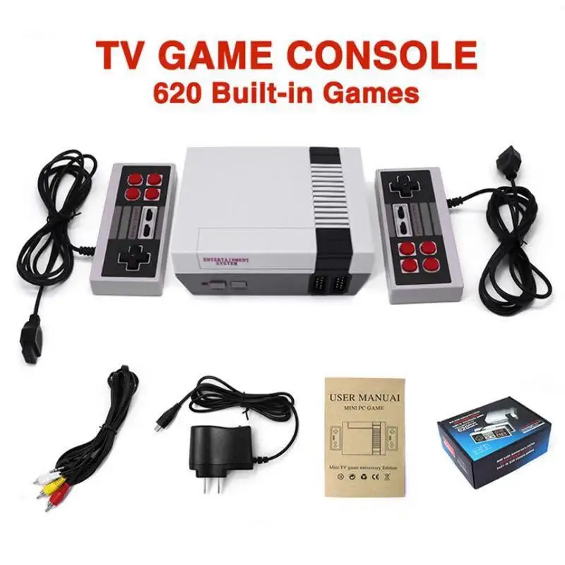 Videos Mini Retro Game Console Built-in 620 Added Games Childhood For 