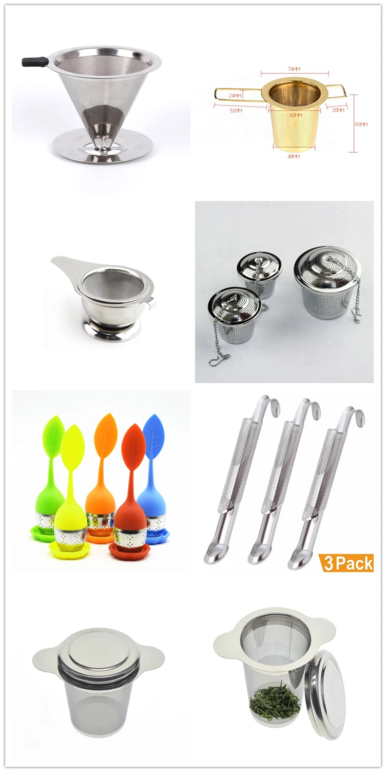 Wholesale 201 Stainless Steel Wire Mesh Reusable Bulk Tea Infuser