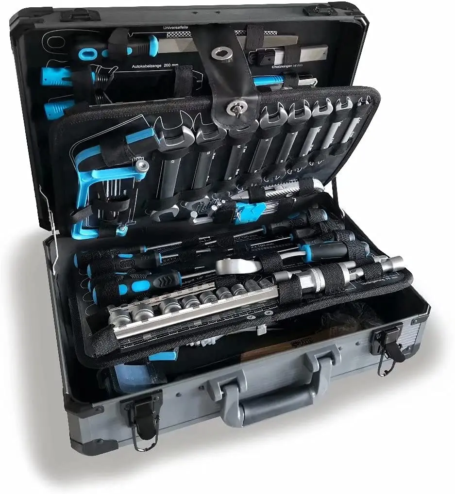 wzg werkzeug 102件锤钳螺丝刀插座套件通用家用汽车修理工具套件家用工具套件