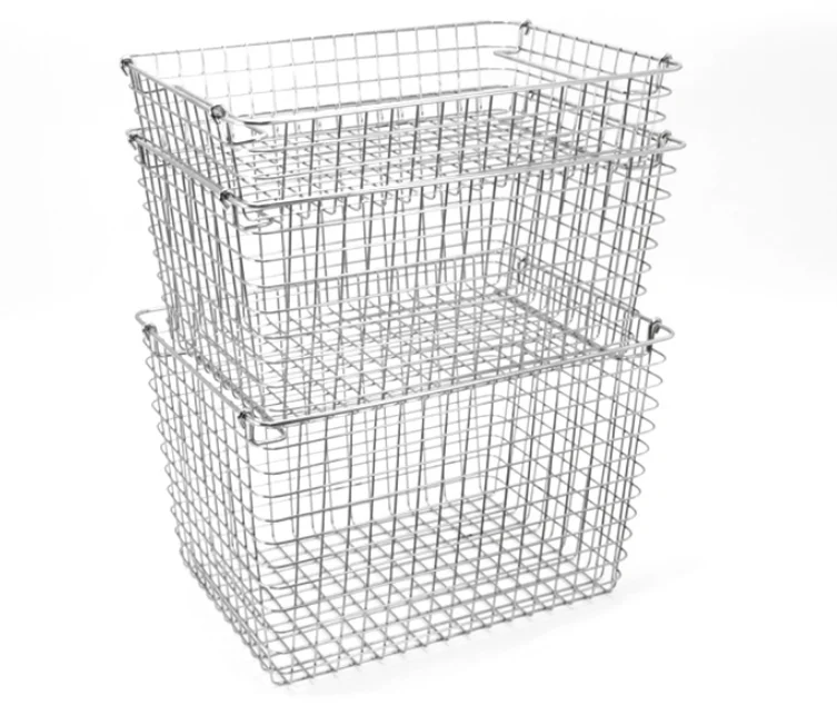 Wholesale Custom Woven Metal Wire Storage Organizer Bin Basket Storage