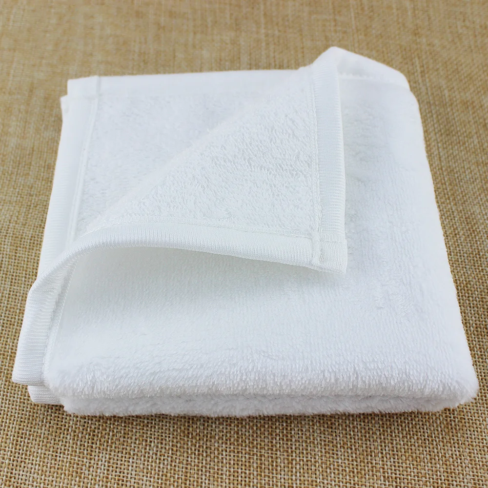 聚酯白色毛巾布,升华印花,空白超细纤维毛巾