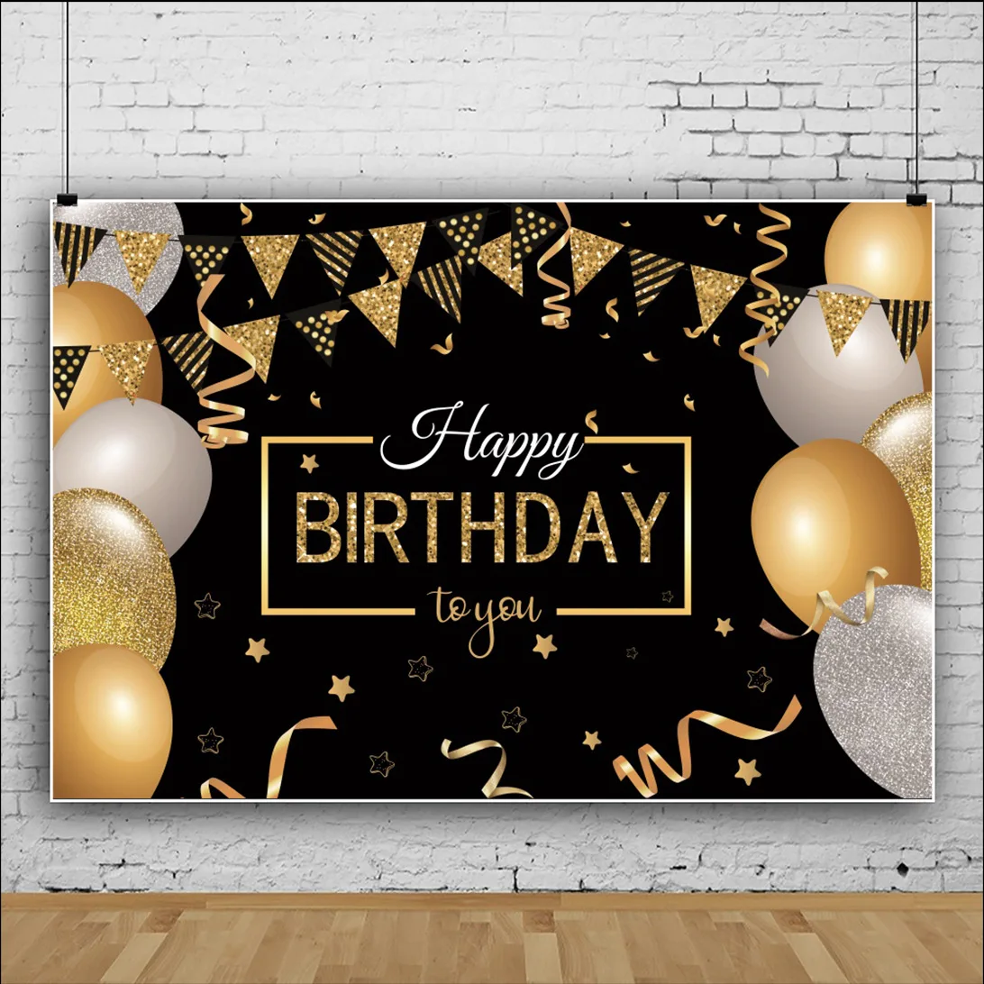 7x5ft Happy Birthday Party Backdrop Photography Background Abstract ...