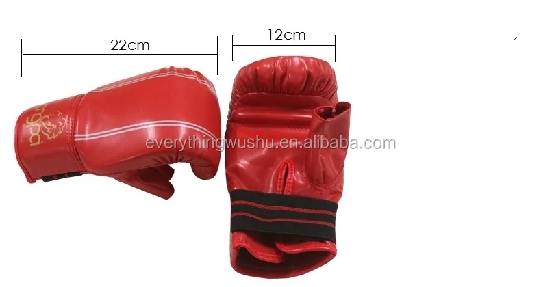 PU Leather Half Mitts  MMA Muay Thai Training Punching Sparring Boxing Gloves