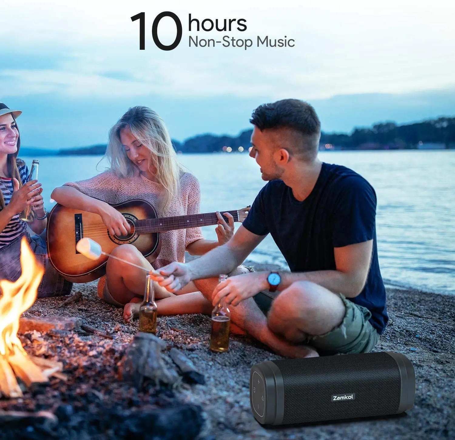 Zamkol Latest Cheap Waterproof Mini Wireless Portable Loud Best Bluetooth Speakers With Strong Bass - ANKUX.COM
