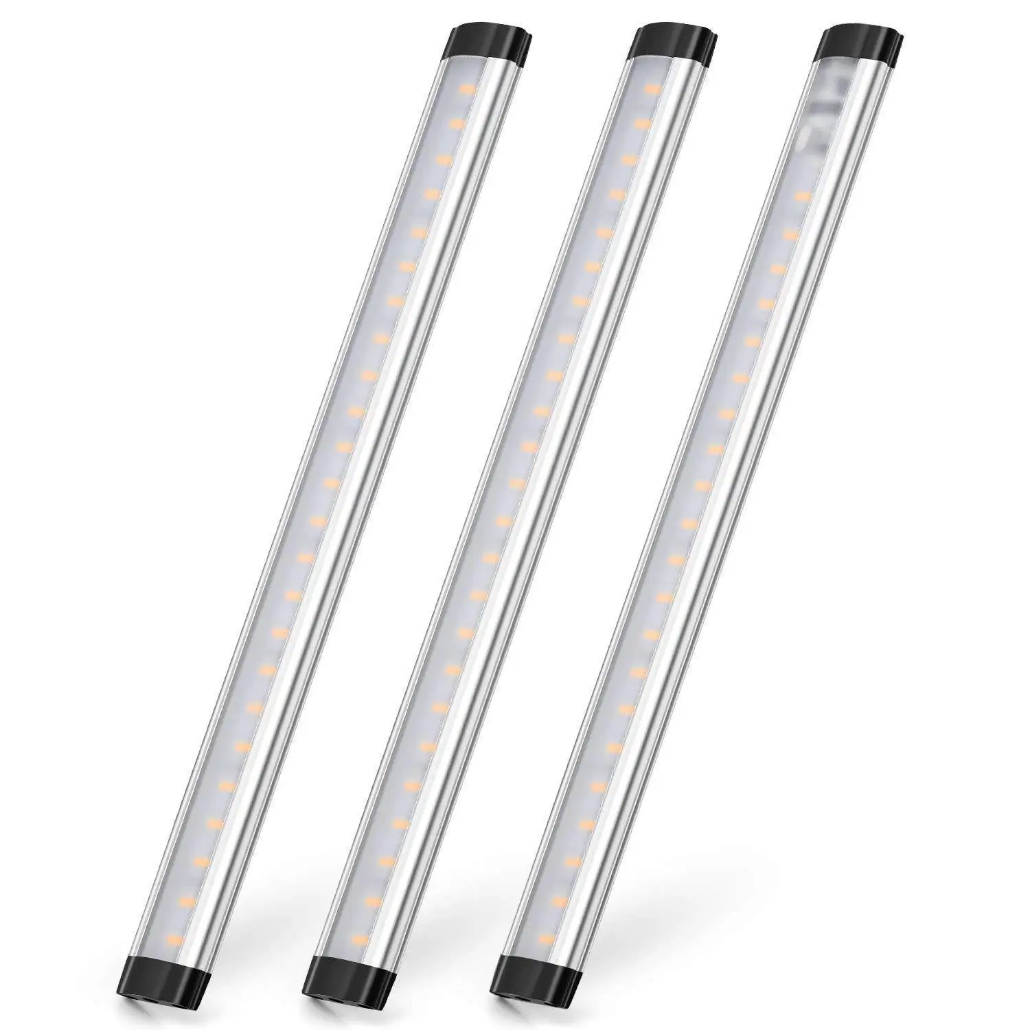 warm white Led Light Strip Under Cabinet Lighting Dimmable Counter 3W 300 Lumens Warm White 3000K Kitchen Aluminum Profile