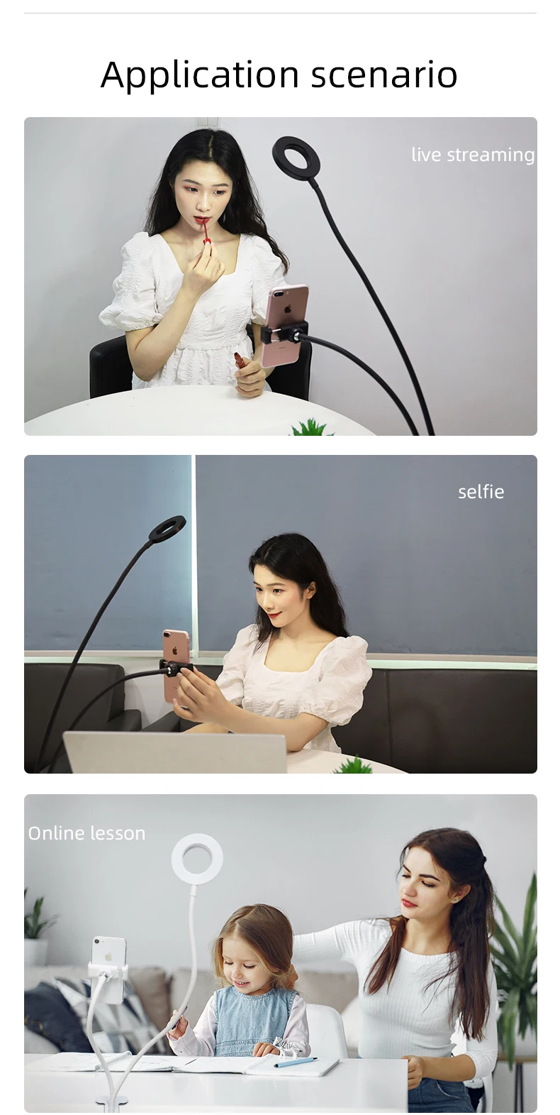 Best Seller 12w Clip Ring Light Buy Selfie Ring Light With Clip Lazy