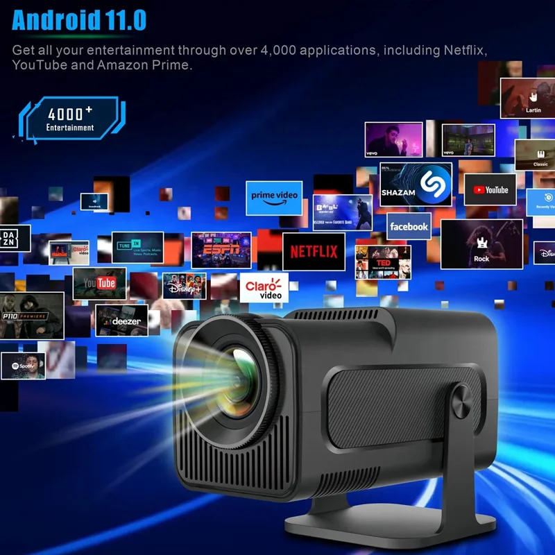 2024 Hy320 300ansi Lumen Android Projector High Brightness Home Theater   H4e6a3a9bf6ae482d8a7d263b198b47198 