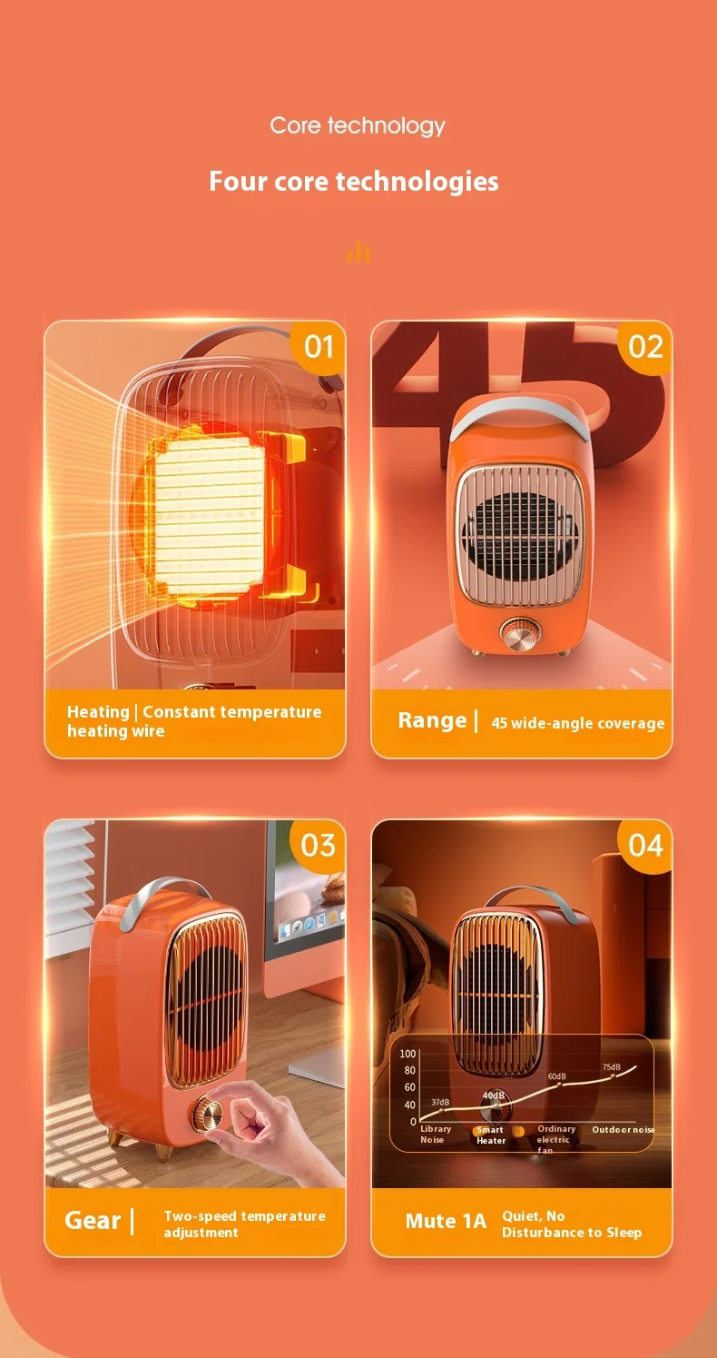 Ptc Fan, 1200W, Plastic, 30m, LED - detail 6