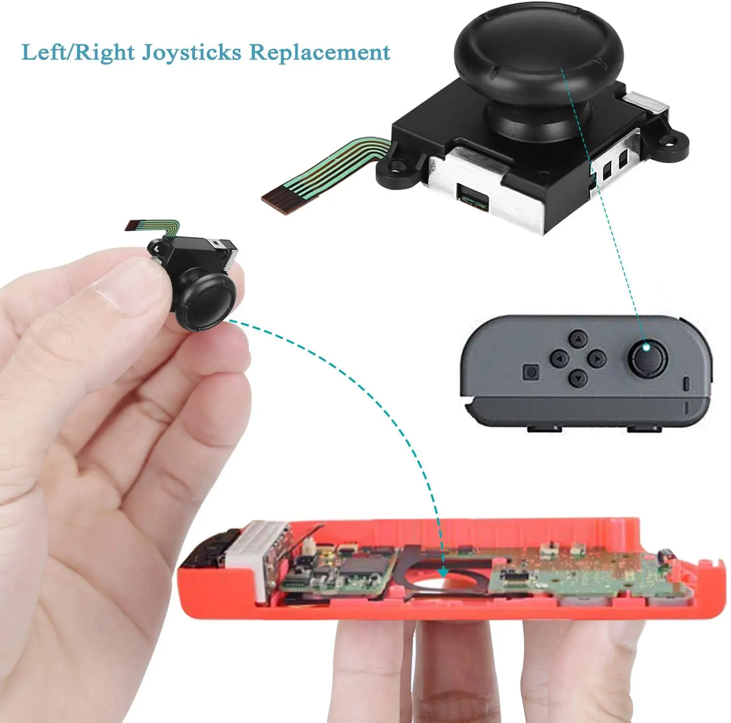 Analog 3d Joycon Joystick Replacement For Nintendo Switch,Joy Con