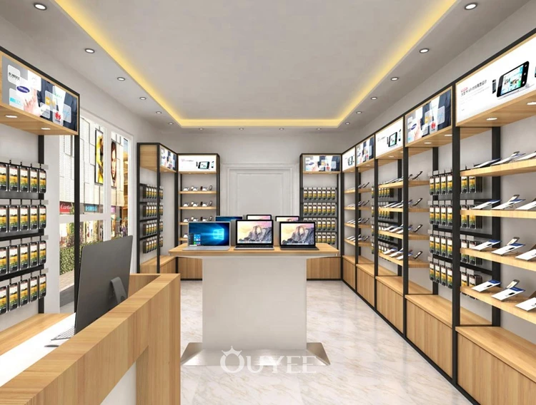 Mobile Shop Counters Phone Store Display Shelf Cell Phone Accessory
