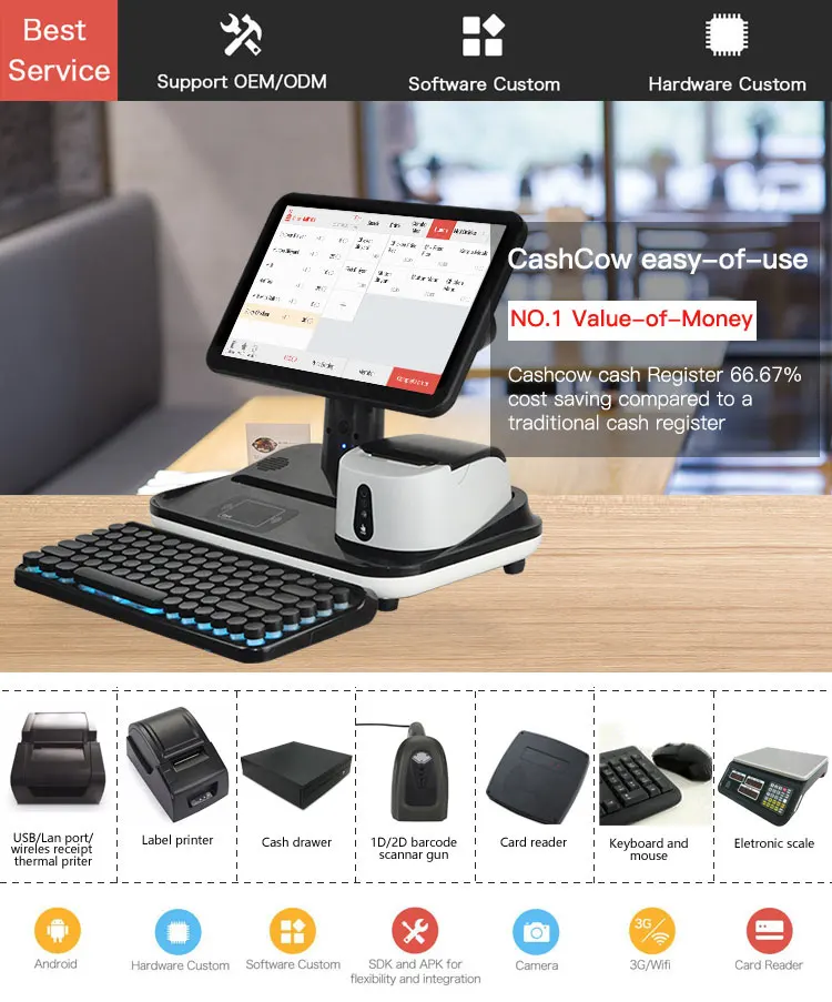 Cashcow Retail Pos Software Android Pos Cashier Machine For Sale Buy