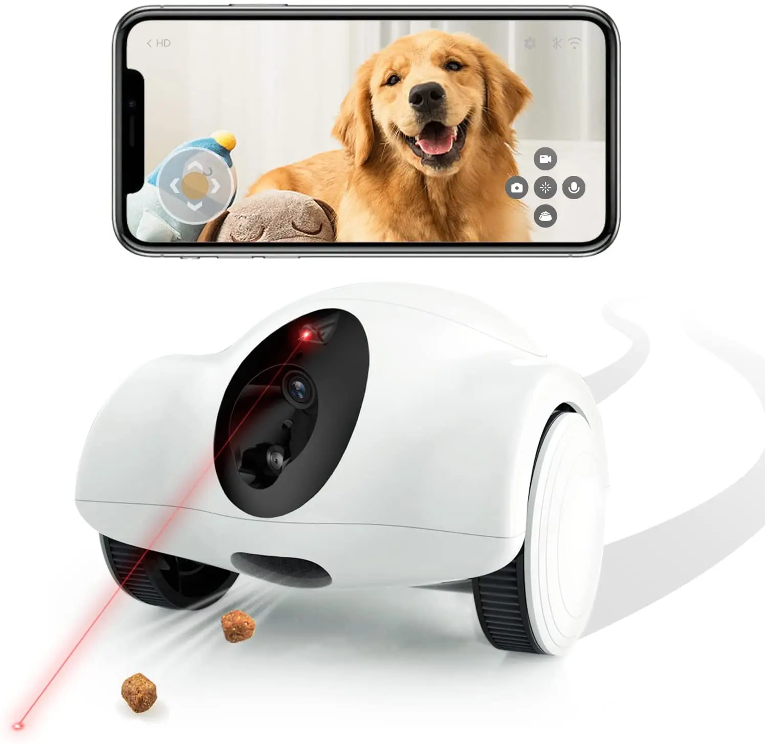 New Pet Toys cam Robot Full Hd 1080p Smart Pet Toys Robot With Dog