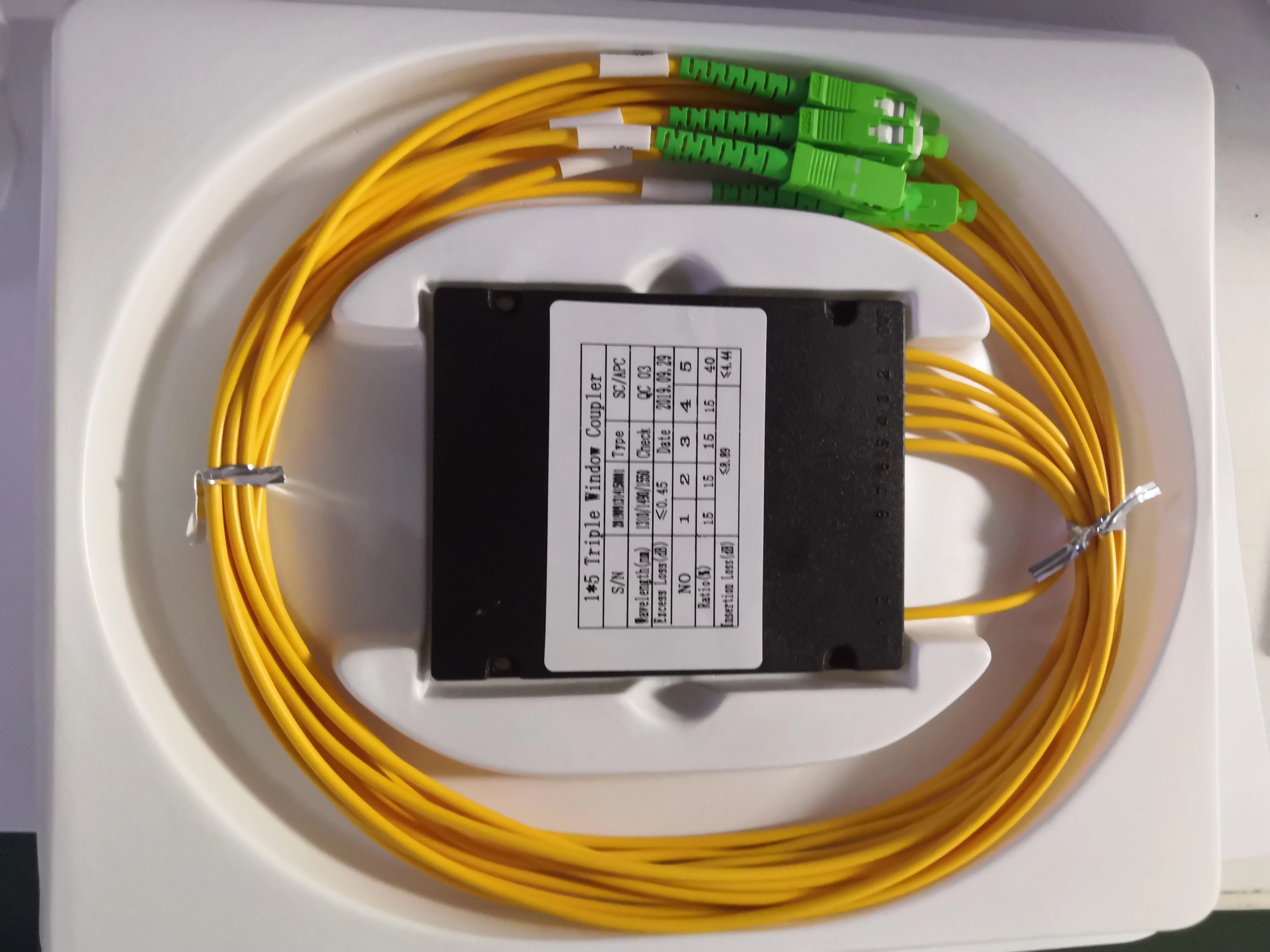 High Quality 1x2 PLC Fiber Optic Splitter FBT Coupler 2 Way 1/99 2/98 ...
