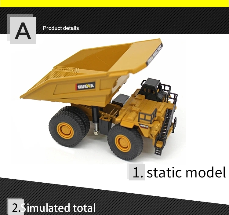Huina 1812 1:60 Promotional Dump Truck Toys Model For Huina 1812 Truck Model Vs 1810(3)