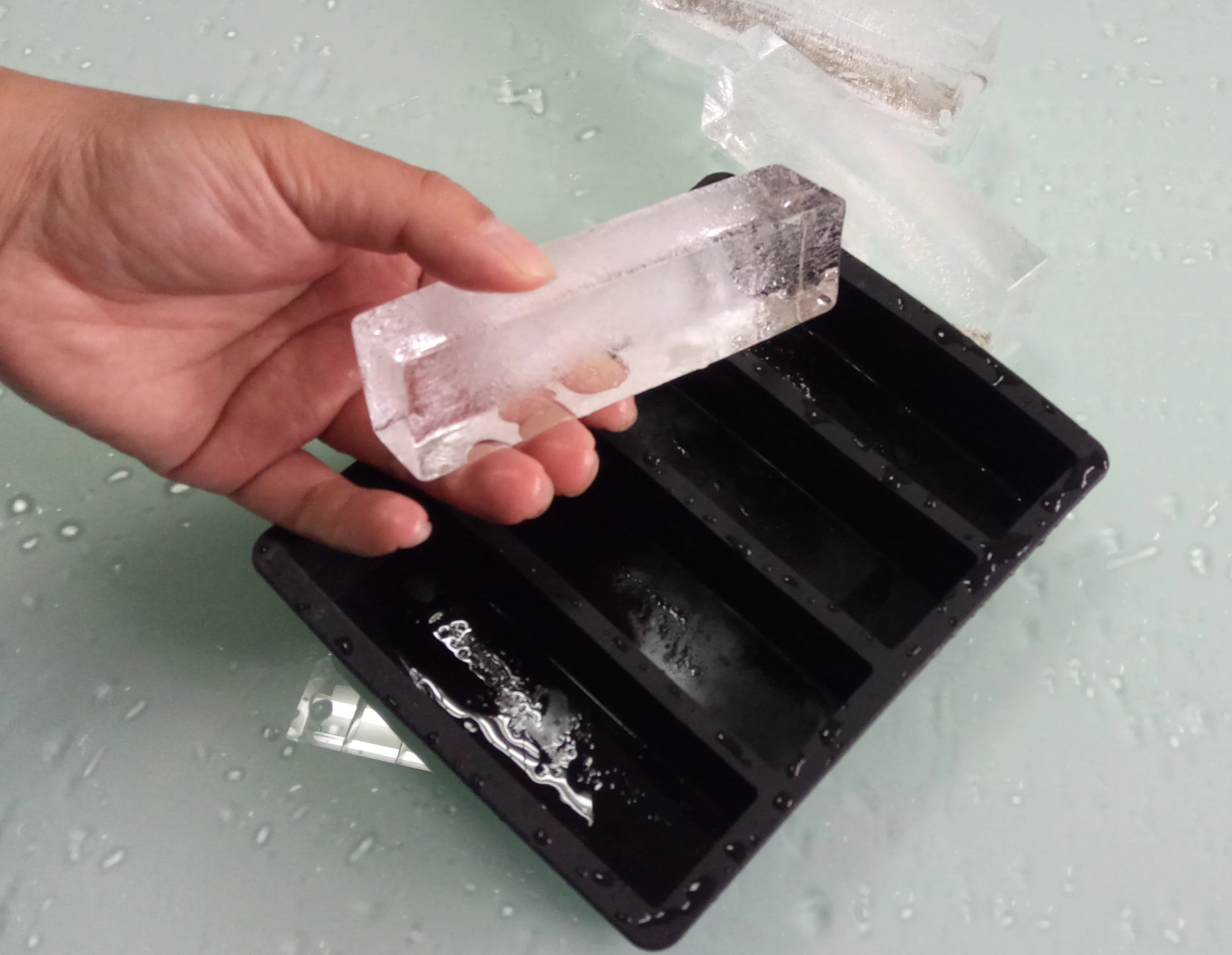 Silicone Ice Cube Trays Large For Whisky,Collins Ice Cube Mold Tray