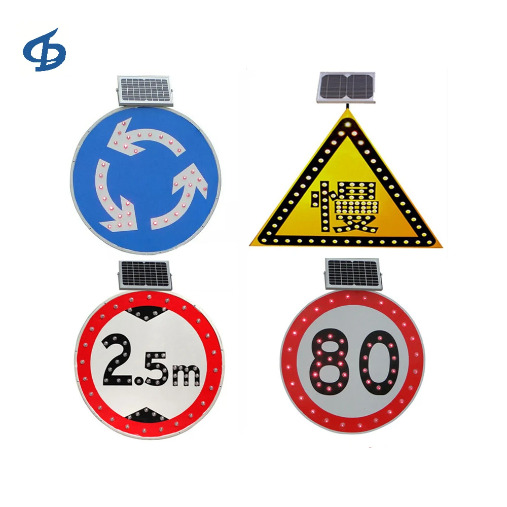 
OEM solar traffic sign 