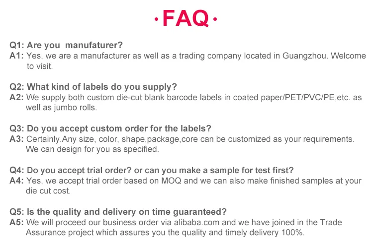 High quality 80gsm semi gloss self adhesive paper label sticker in jumbo rolls