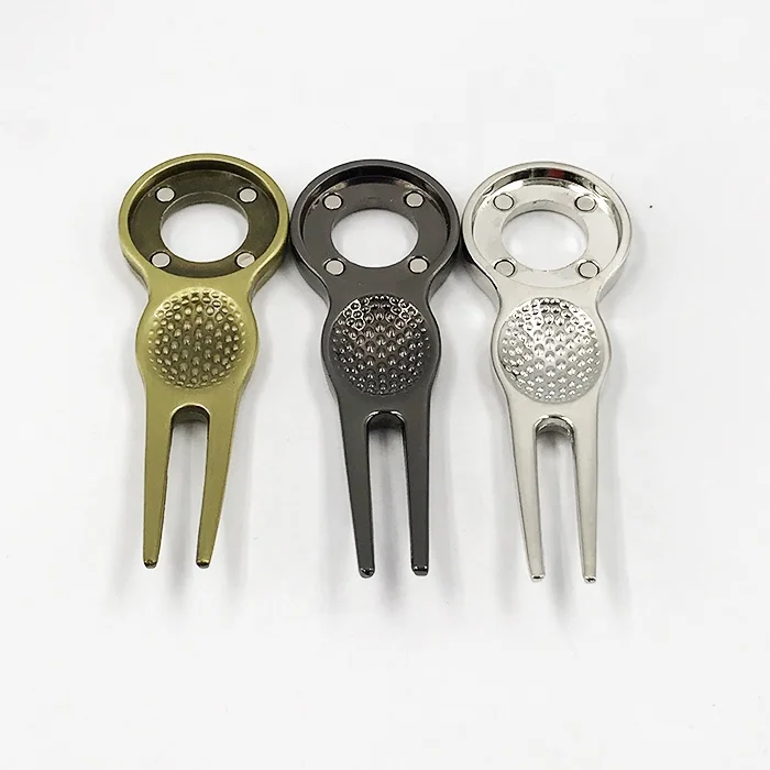 Factory Wholesale Bulk Golf Divot Repair Tool  Magnet Golf  Divot Tool With Custom logo Ball Marker supplier
