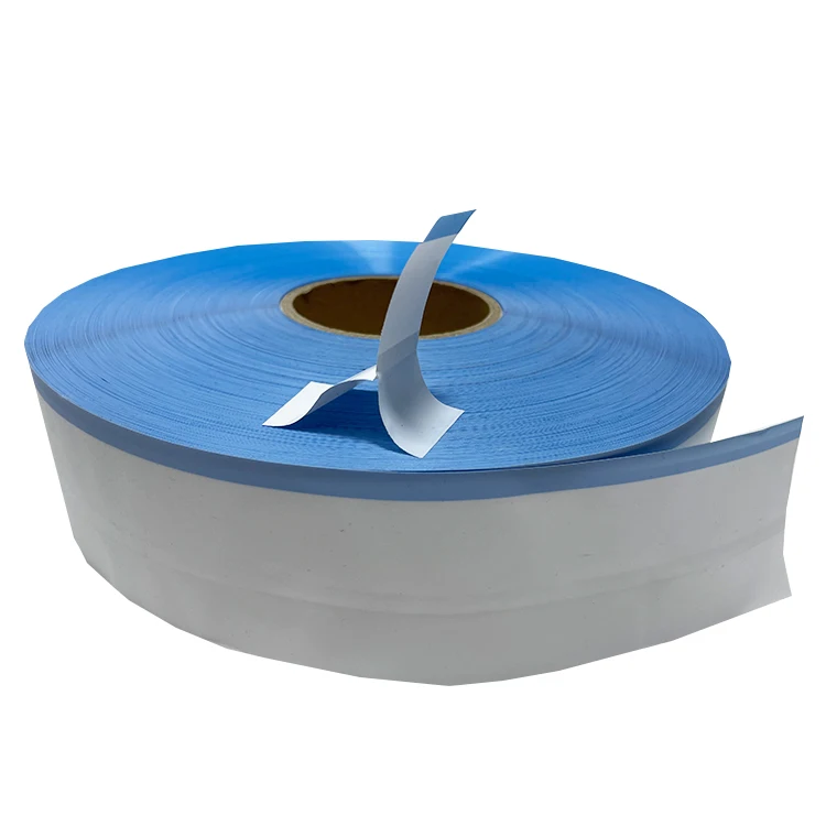 Wholesale Price Baby Diaper Pp Adhesive Tape Scut Side Tape Blue Edge
