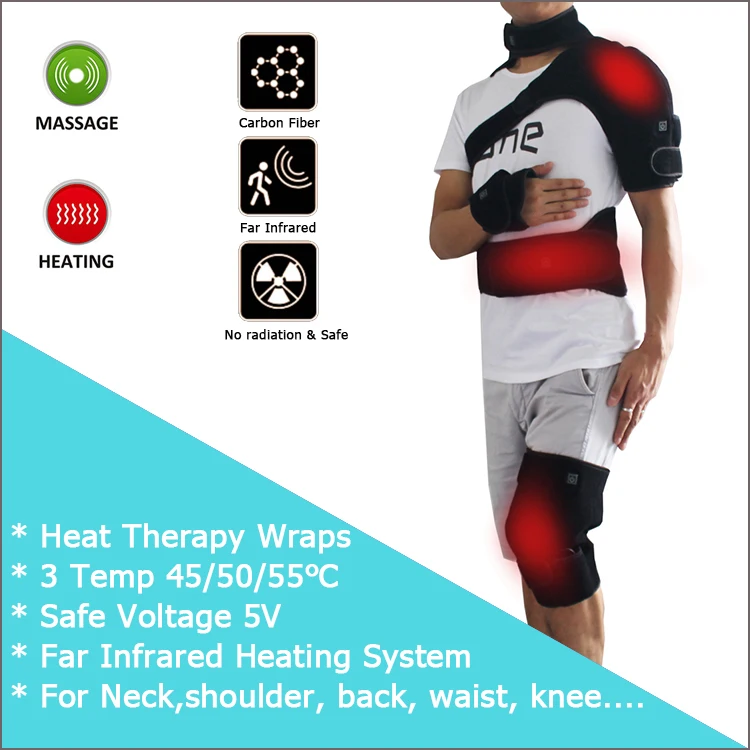 Electric Heat Therapy Brace Massager Far Infrared Shoulder Heating Pad For  Pain Relief - Buy Shoulder Heating Pad,Medical Electric Wrist Wrap Graphene  Far Infrared Massage Pain Relief Usb Heating Pad For Shoulders,Electric
