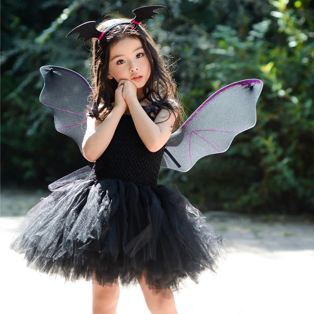 Kids Girl Halloween Dress Little Black Vampire Cosplay Children Kids Party Fashion Clothes Tutu Dresses for Girls Kids Girl Halloween Dress Little Black Vampire Cosplay Children Kids Party Fashion Clothes Tutu Dresses for Girls