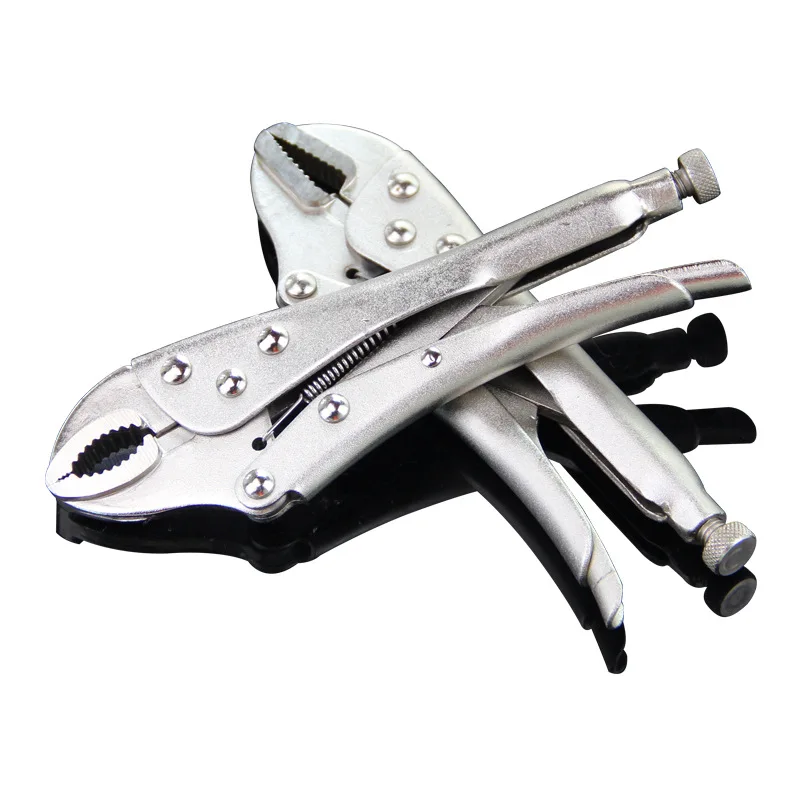 专业圆口鼻子弯曲直卡爪锁定钳夹钳手工具