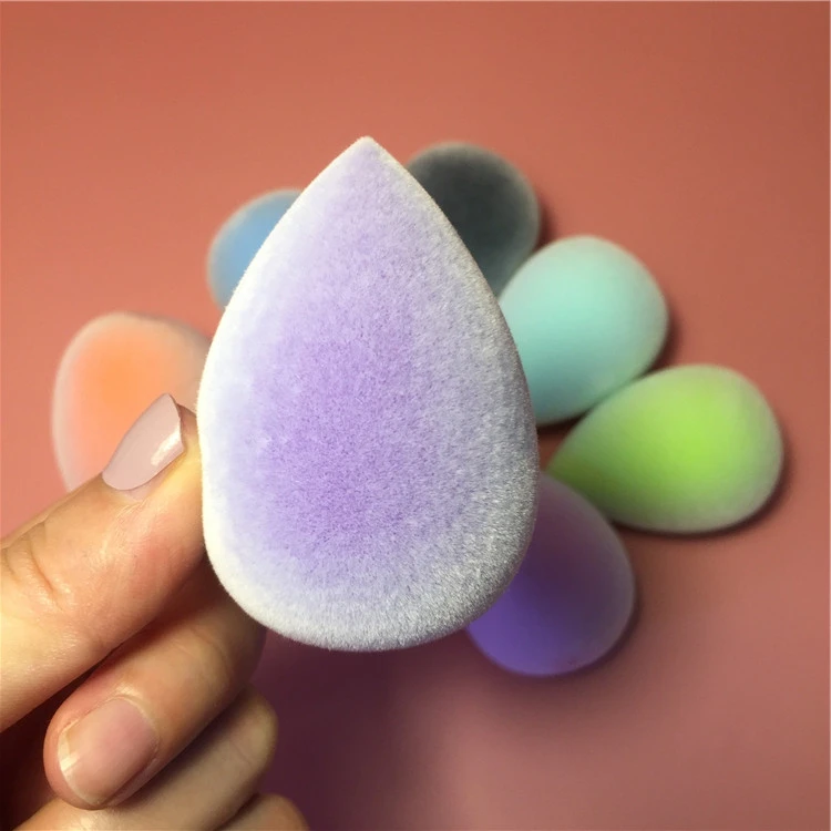 Teardrop Micro Velvet Fuzzy Beauty Make Up Sponges Water Drop Shaped
