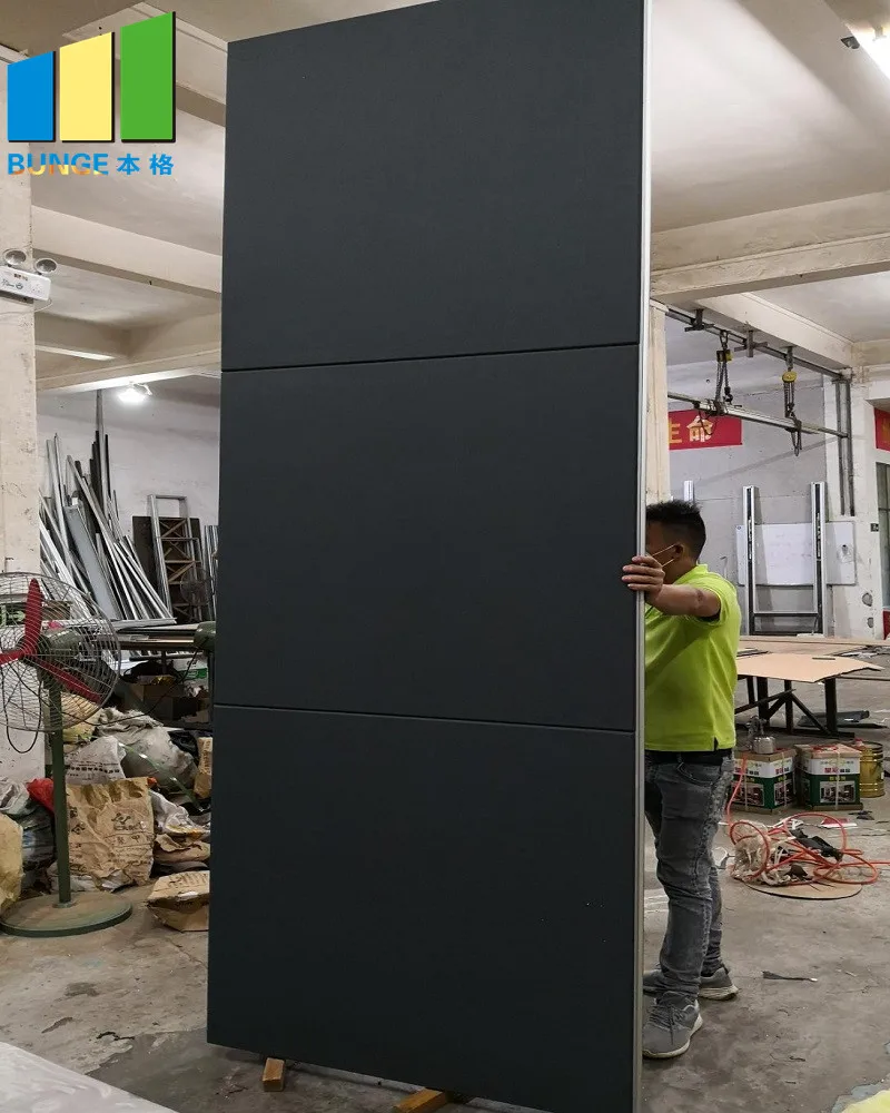 Hotel Soundproof Mobile Movable Wall Partitions Folding Acoustic