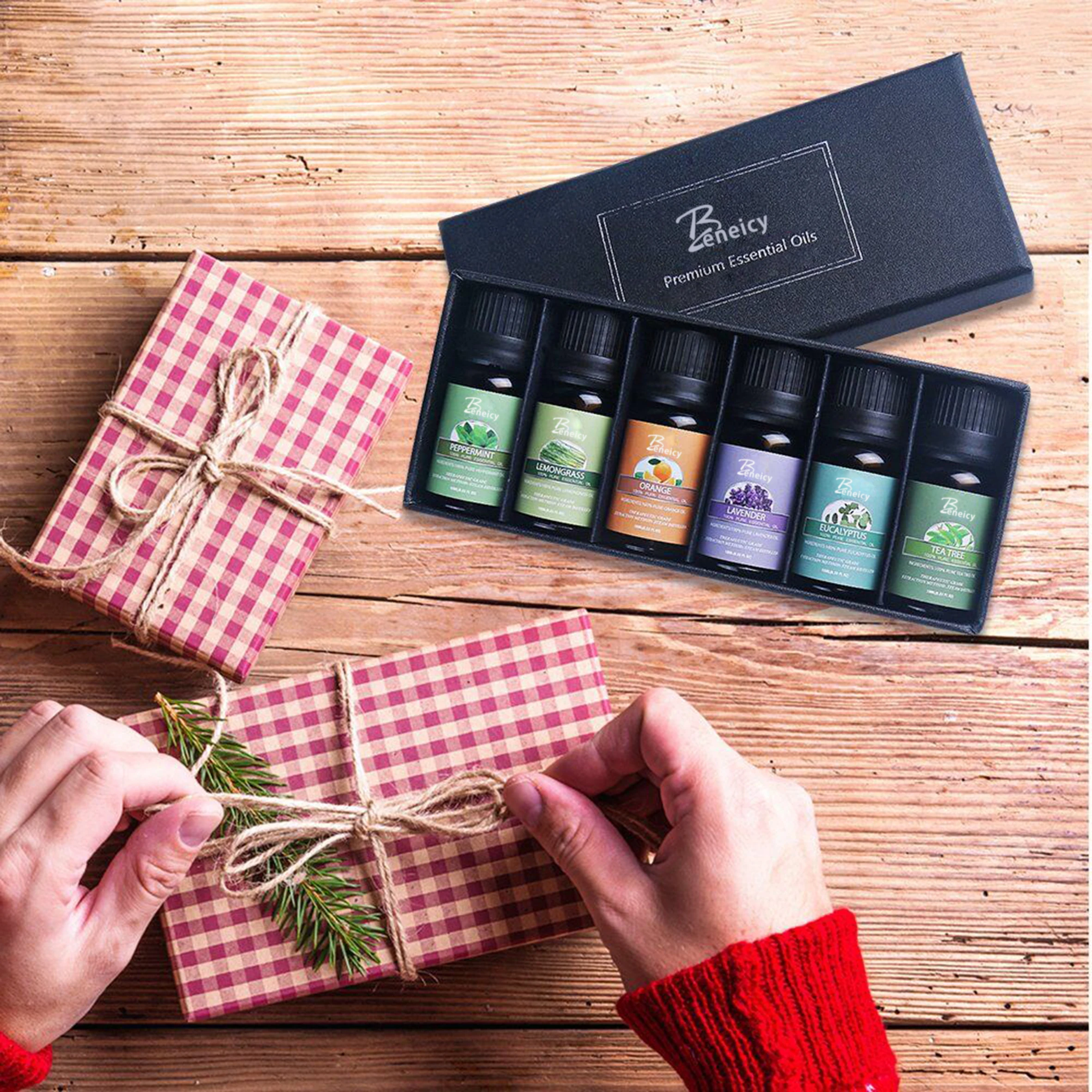 批发精油礼品套装香薰香炉扩散器净化空气舒缓精油