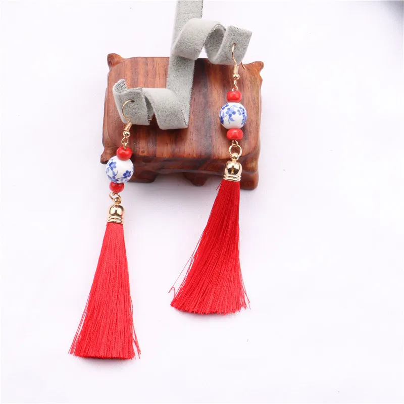 

Chinese tyle Earrings Jewelry Classical ector Long Pendant Alloy Pendant Earrings,1 Pair, Colurful