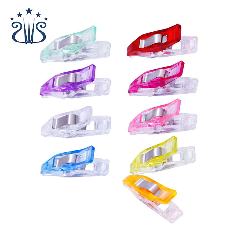 Colorful Plastic Powerful Clips Small Pointed Plastic Clips For Sewing ...