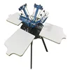 Silk screen printing 4 Color 4 Station with Stand Press Printer DIY Shirt Equipment