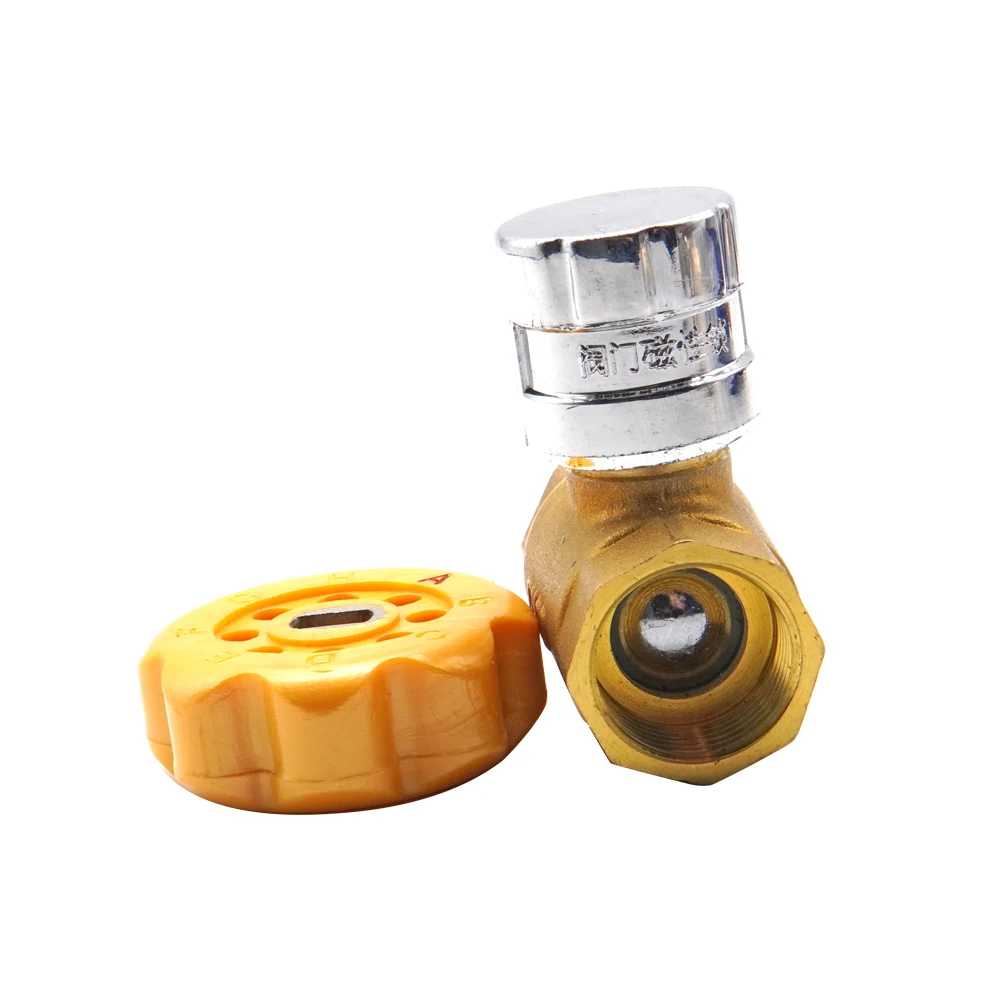 Brass Body Ball Lockable Valve C Type Magnetic Anti Theft Water Meter ...