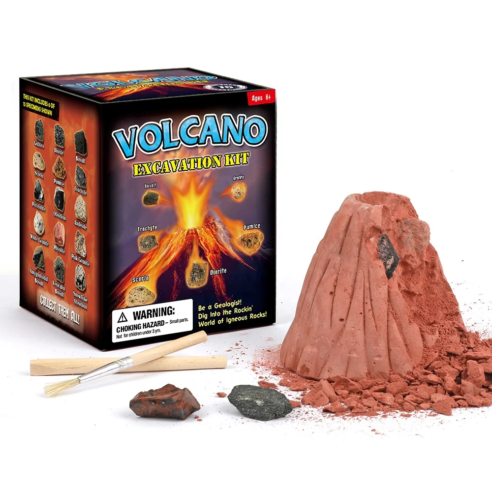 Popular Diy Kids Educational Toy Science Experiment Kits Volcano Rock