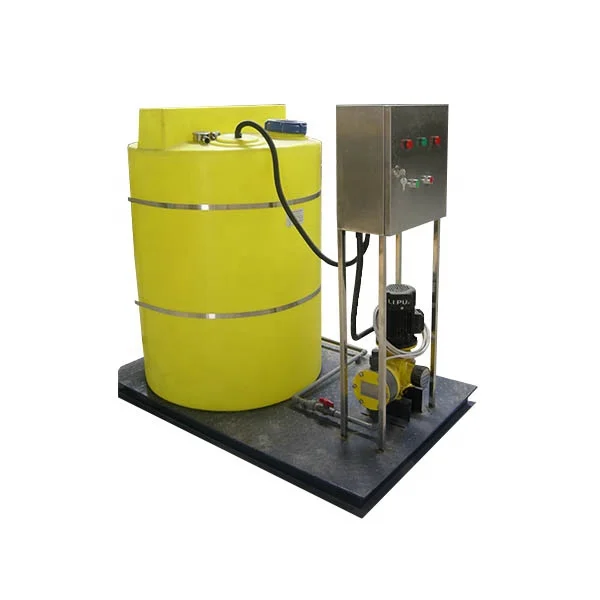 6L/hour Dosing container, Chemical dosing skid, Flocculant dosing ...