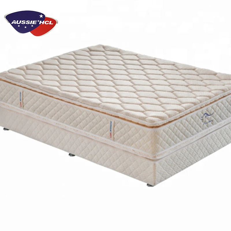 Factory price 15 inch Open pocket coil spring double queen king size pillow top soft mattress