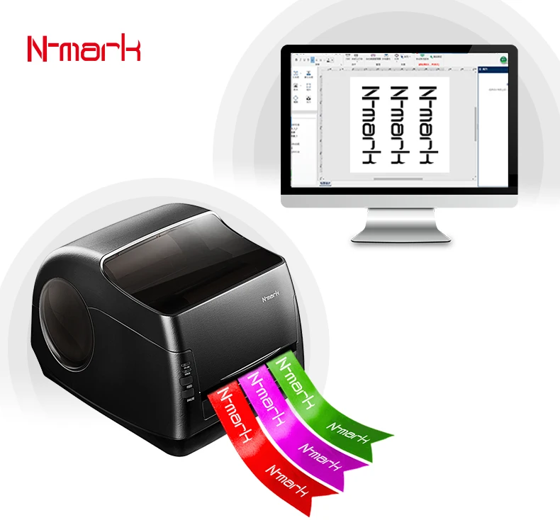 N-mark Digital Hot Foil Grosgrain Satin Ribbon Printing Machine