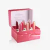 Holographic Cosmetic Display Corrugated Box Lip Gloss Tube Vendor Custom Lip Kit Gloss Boxes Packaging For Purple Marble Logo