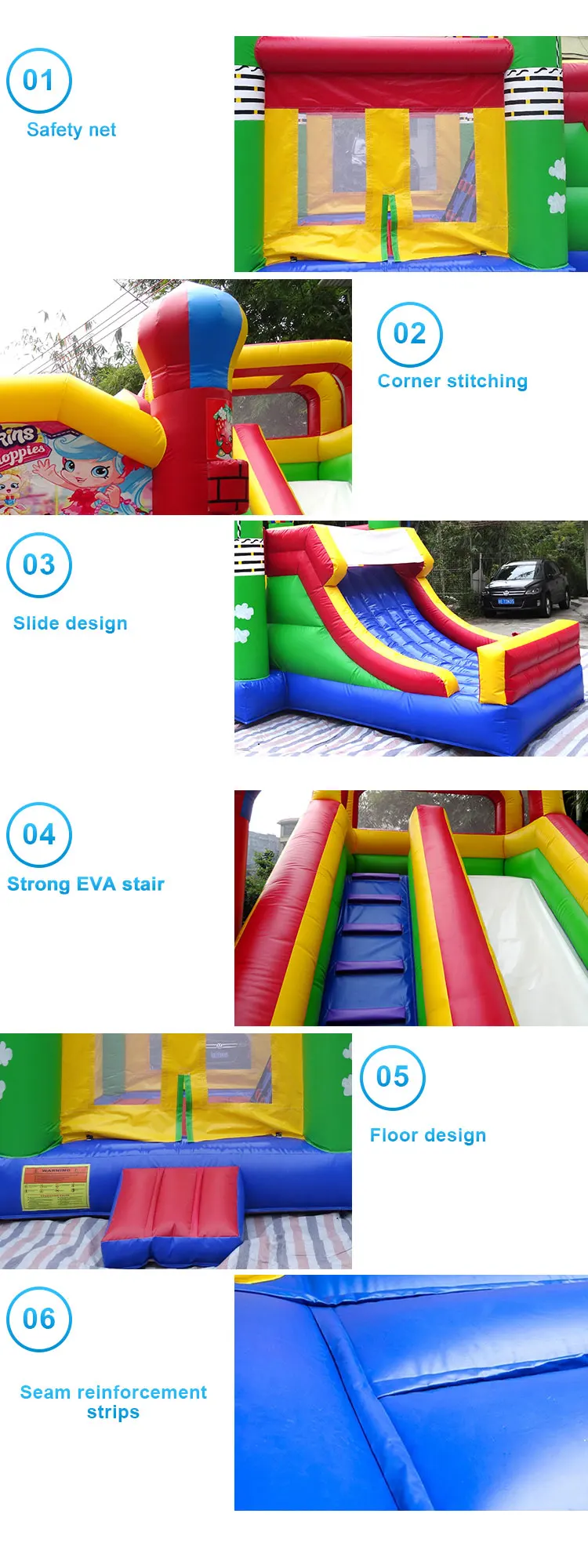Kids jumping castle inflatable bounce house inflatable bouncer combo inflatable bouncy castle balloon jumping bounce with slide