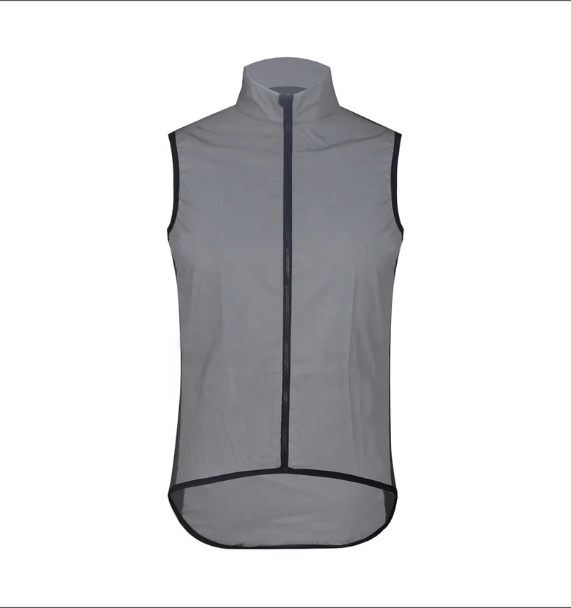 product-750-797.8125 2020 New Lightweight Windproof Gilet All Reflective Cycling Wind Vest Out Wear for Low Light Ride Waterproof Fabric