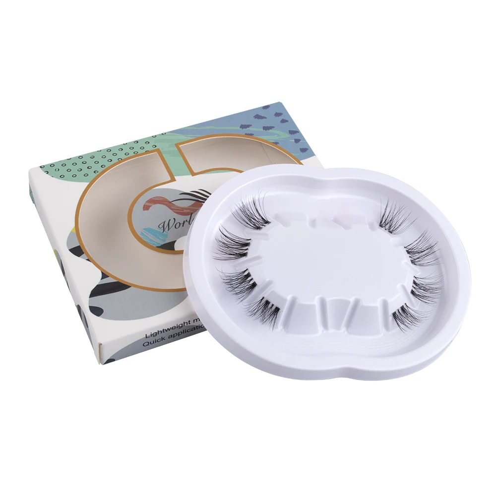 

Worldbeauty Diy Single Lash Extensions DIY Eyelashes Pre-cut Segments Lashes Hand Made Natural 3D Accept Customized Logo OEM ODM