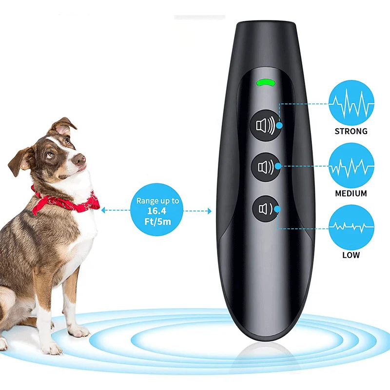 Ultrasonic Dog Repeller 16 Feet Rechargeable Anti Barking Stopper