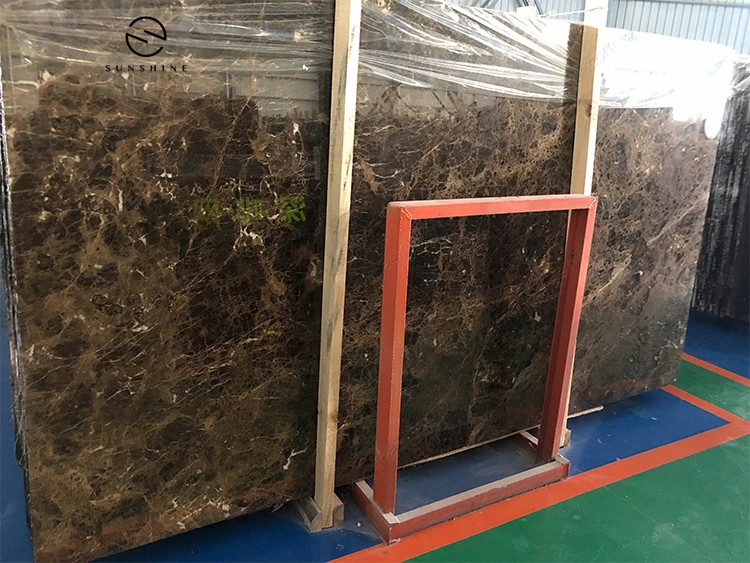 Good Price Big Size Polished Dark Emperador Coffee Marble Slab Price