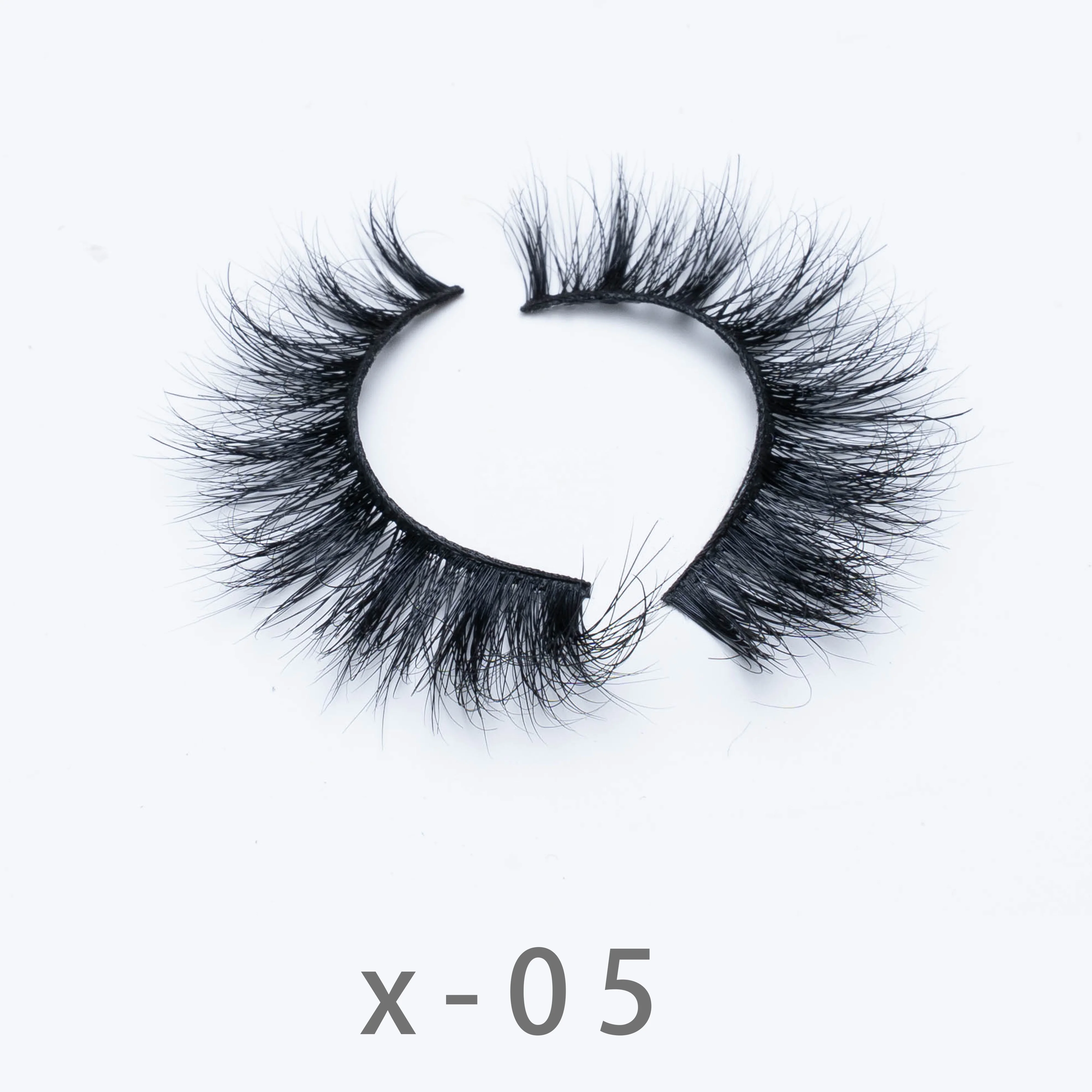 

Eyelash vendor customized fluffy 3d mink fur eyelashes, Black