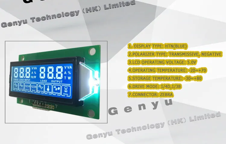 Lcd Manufacturer Customized Htn Blue Display Monochrome Digit 7 Segment Lcd Screen Factory Price Glass Lcd Buy Custom Solar Inverter Lcd Display Panel Blue 7 Segment Lcd Display Module For Charger Digit Lcd